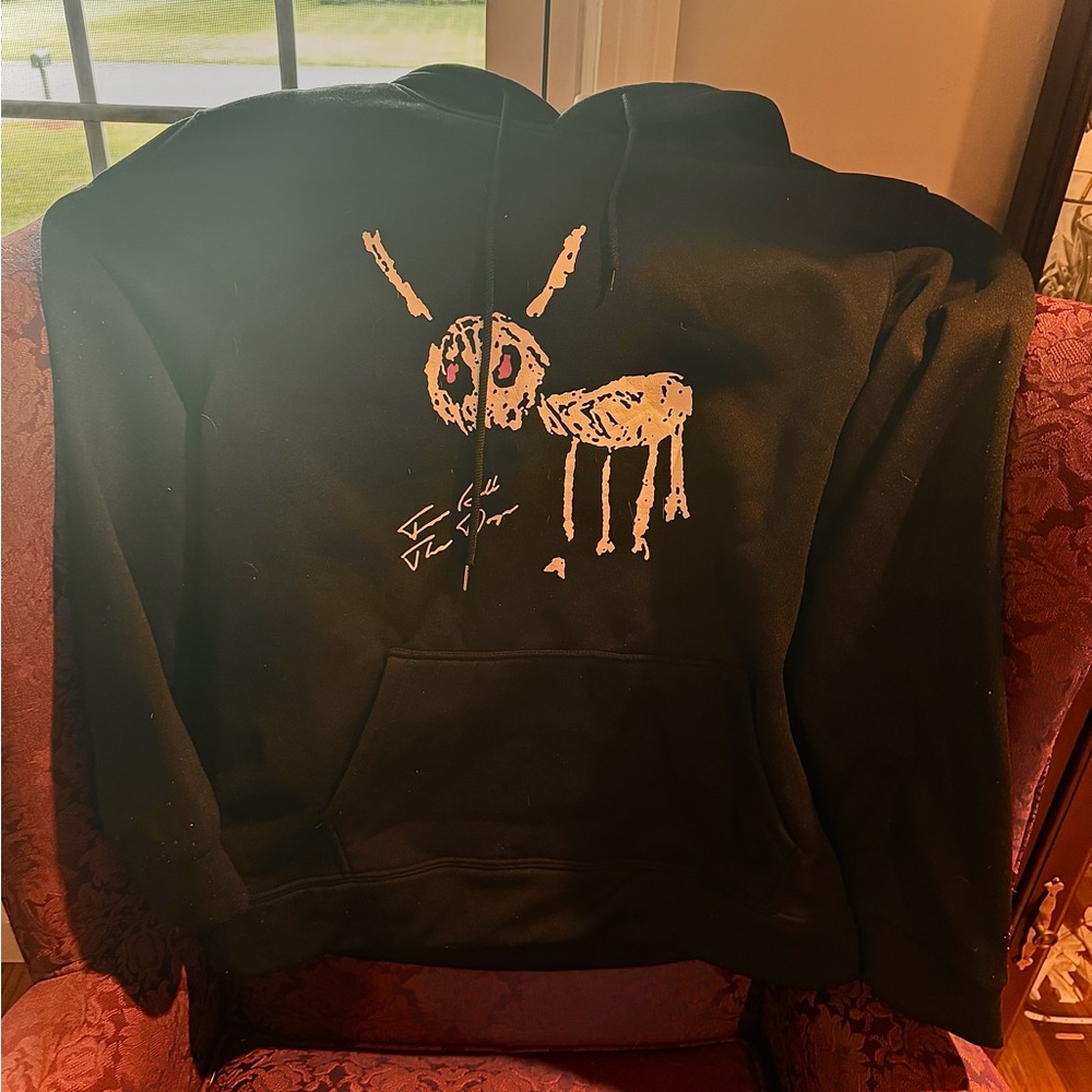 Black Graphic Hoodie